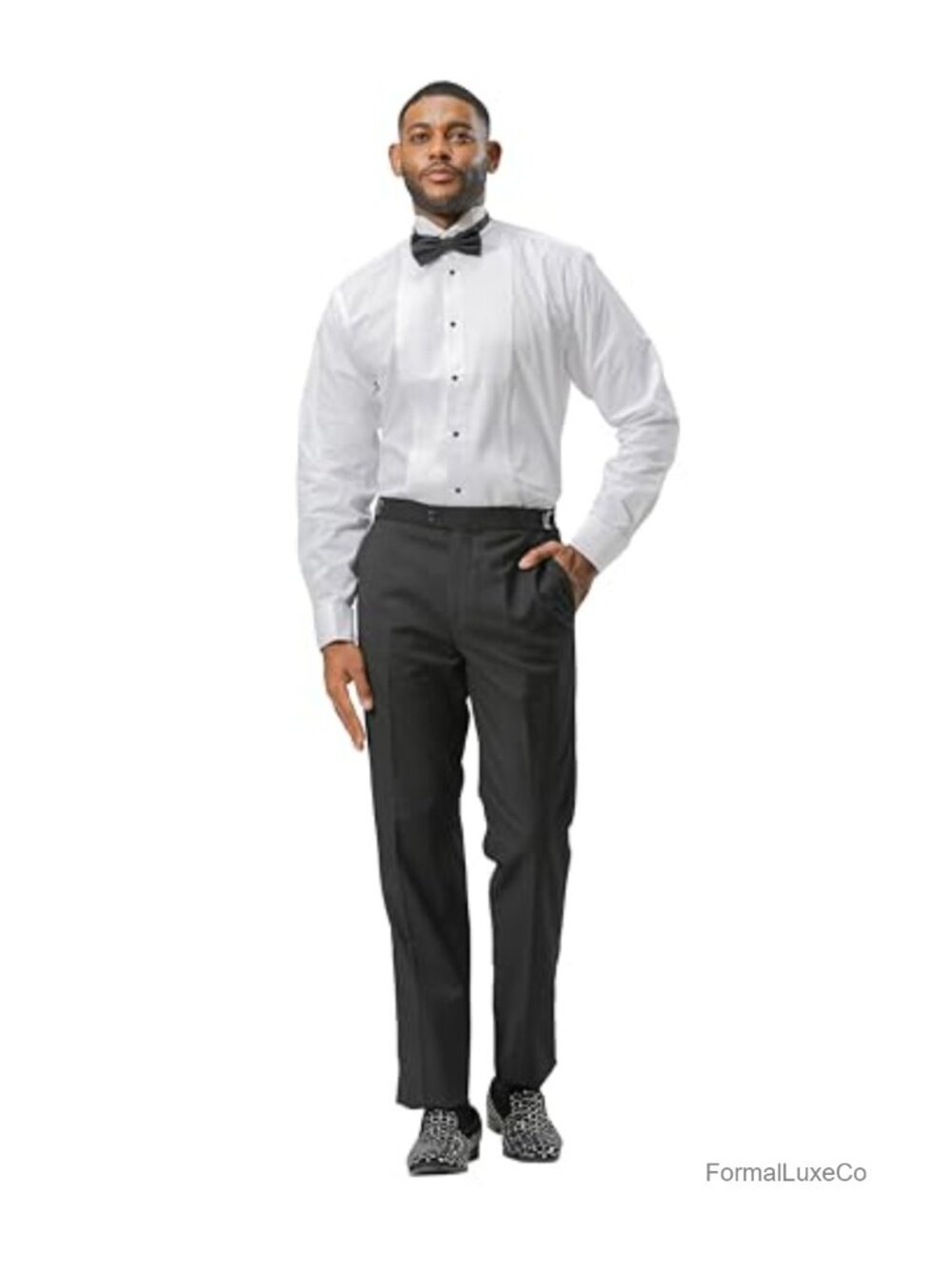 Satin Stripe Formal Tuxedo Pants for Men - Poly-Rayon Wedding Prom Pants
